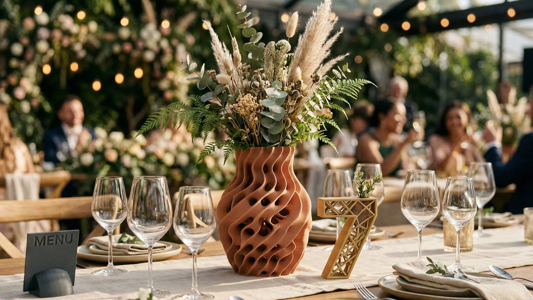 Decoración Mesas Boda: Fabricación Aditiva y Diseño Paramétrico
