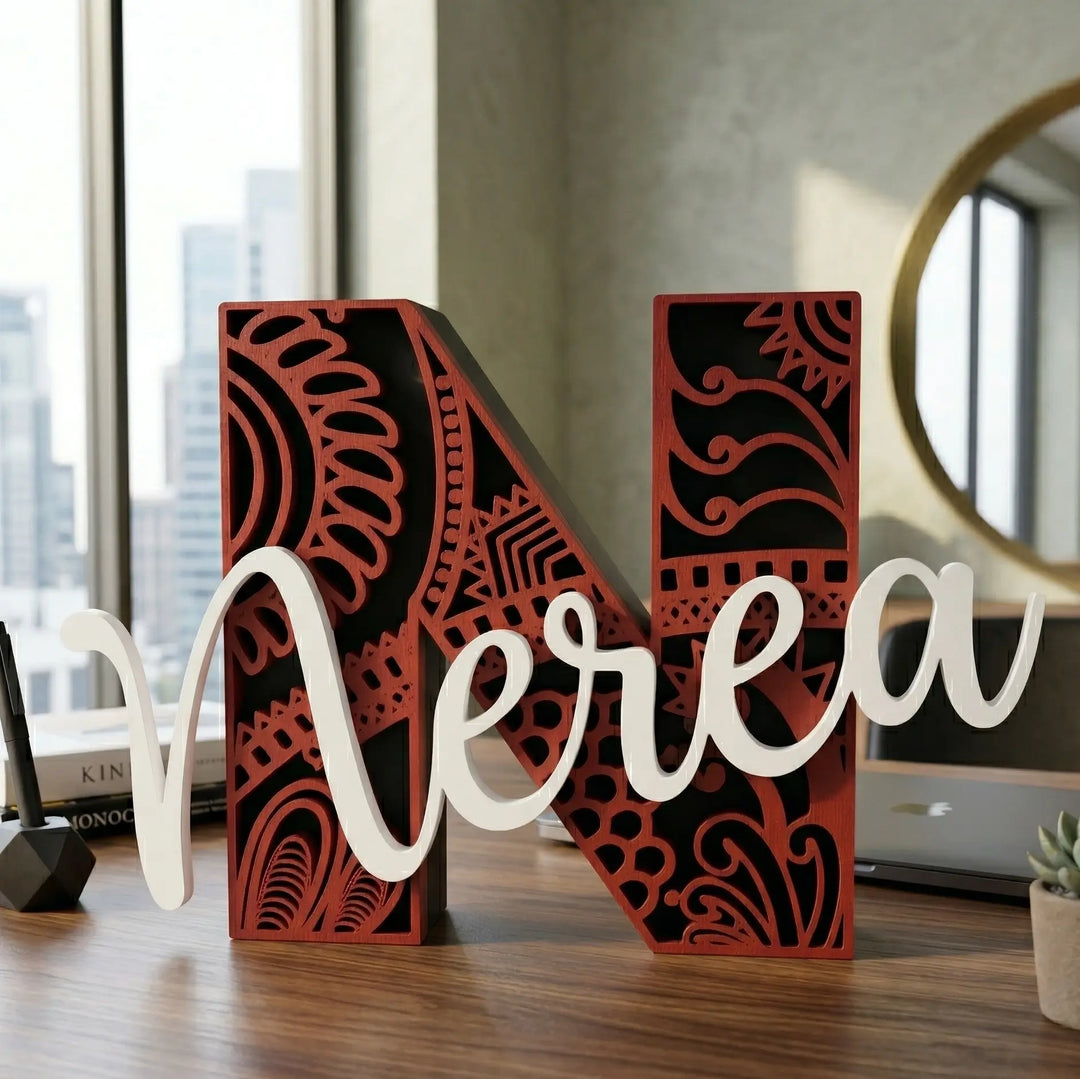 Letra Personalizada Estilo Maorí