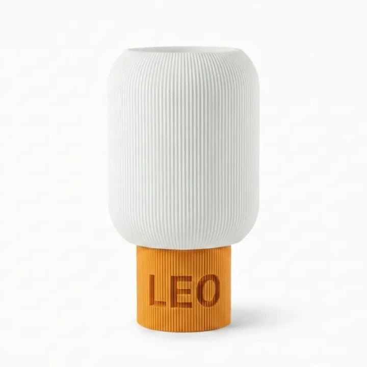 Lámpara de Mesa Acanalada Personalizable con Nombre