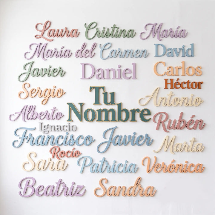 Letras decorativas personalizadas 3D