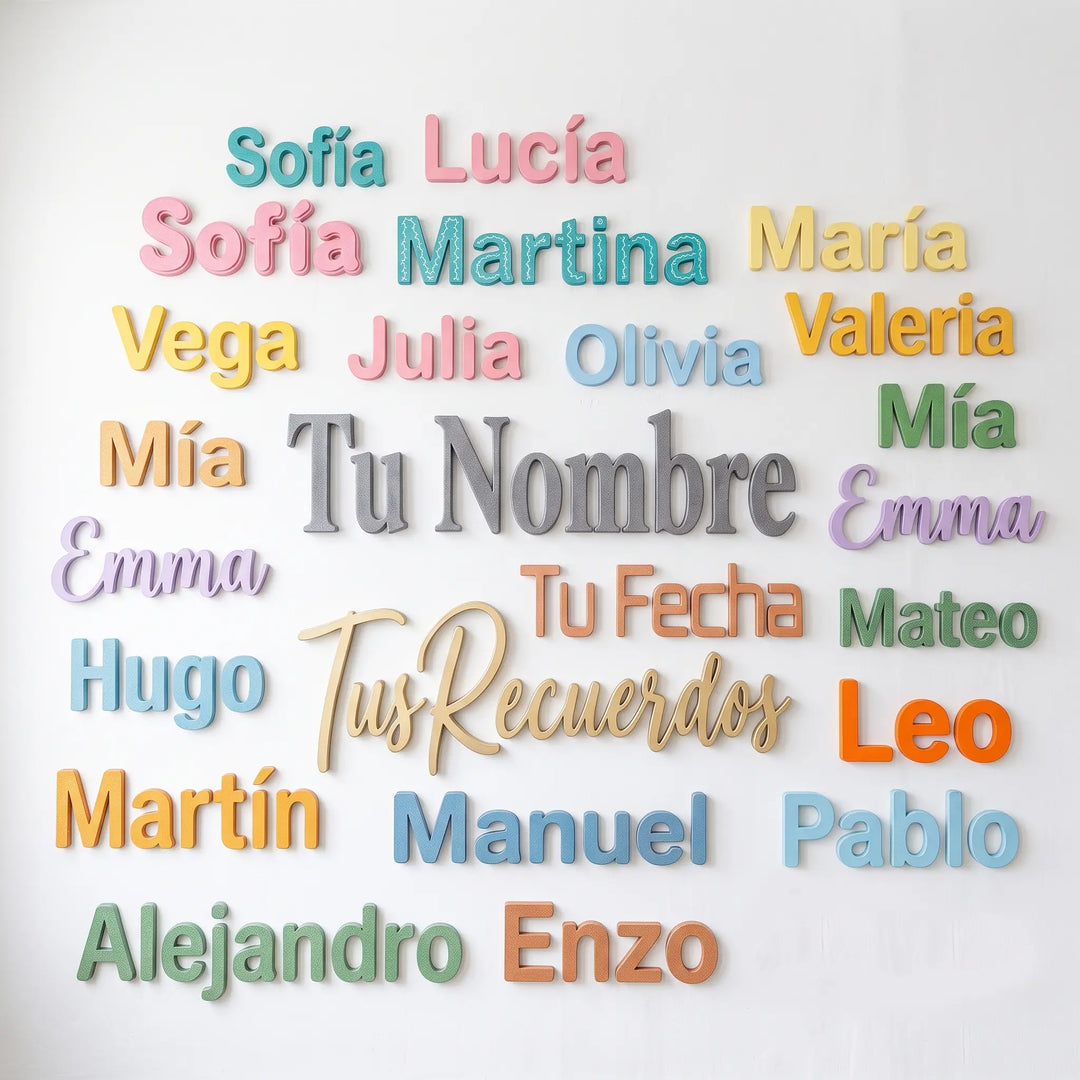 Letras personalizadas habitación infantil y bebé