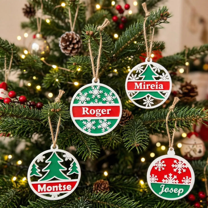 Bola de Navidad Personalizada Tricolor