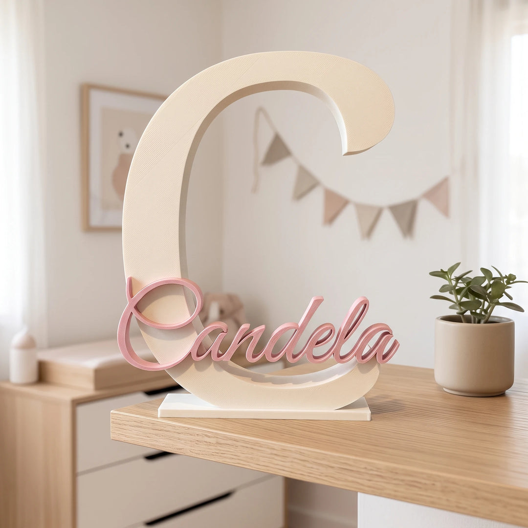 Letra infantil personalizada con nombre