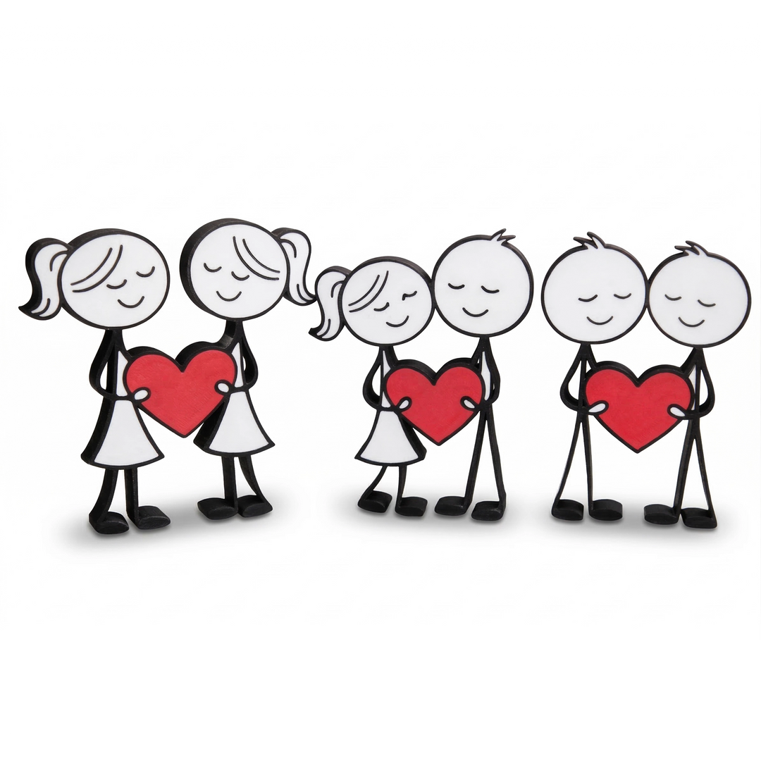 Figura de Pareja con Corazón