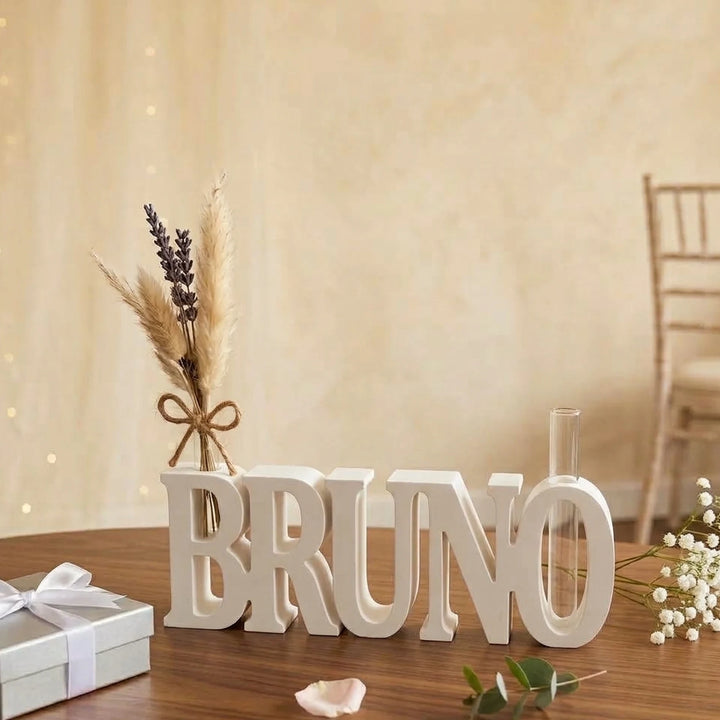 Letras Decorativas Mr & Mrs con Corazón para Boda