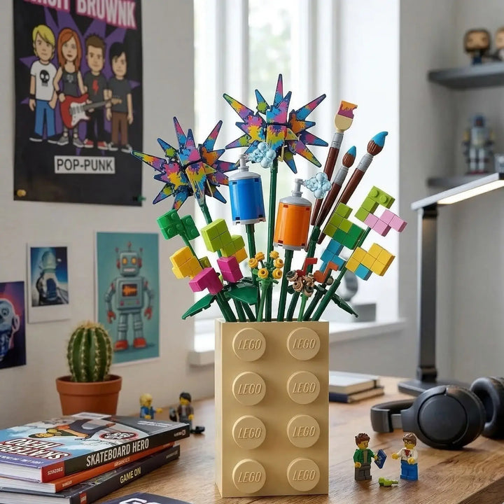 Jarrón de Diseño Monolítico "Brick" 4x2