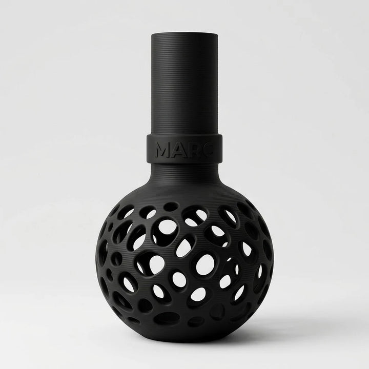 Jarrón Voronoi Bulbo con Nombre en color negro