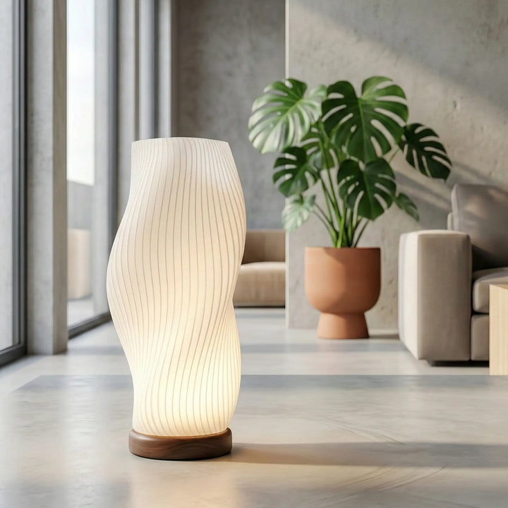 Lámpara de Mesa Escultural "Flux" Texturizada