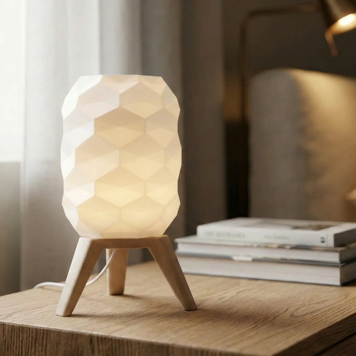 Lámpara de Mesa Trípode Geométrica Moderna