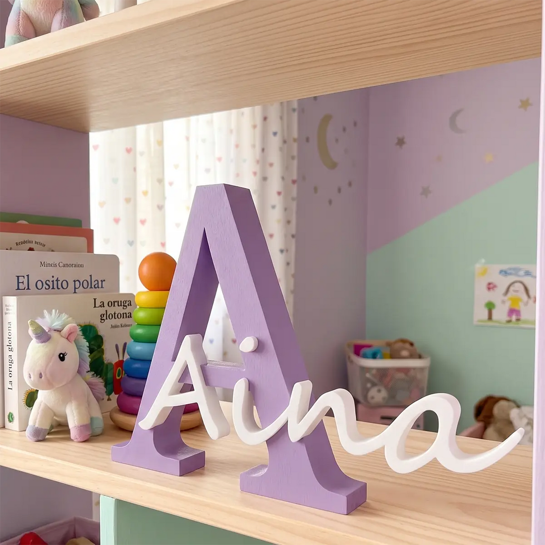 Letra infantil personalizada con nombre
