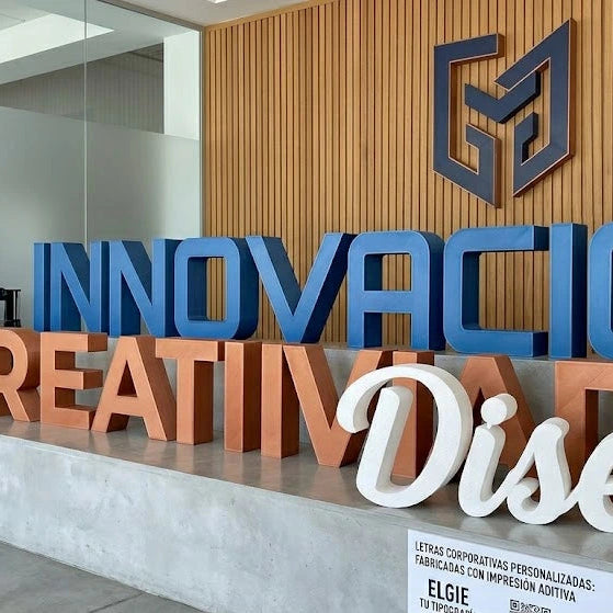 Letras corpóreas 3D personalizadas