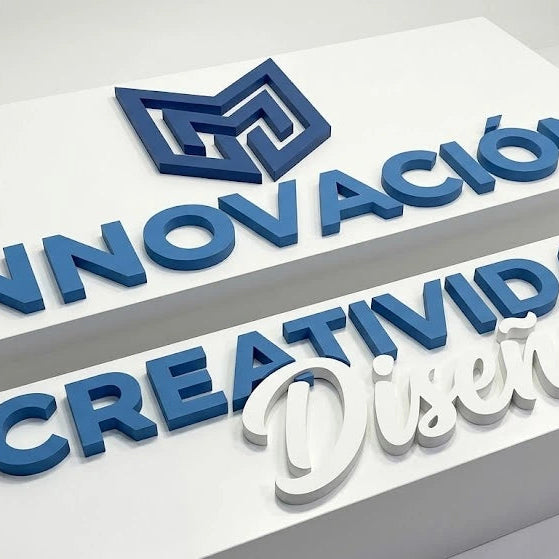 Letras corpóreas 3D personalizadas