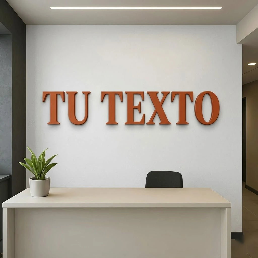 Letras corpóreas 3D personalizadas