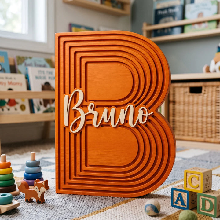 Letras personalizadas 3D Arcoíris con nombre